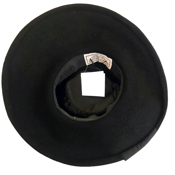Marina Killery couture Vintage Black Hat NWT Collector\'s Rare Adjustable size main image 4
